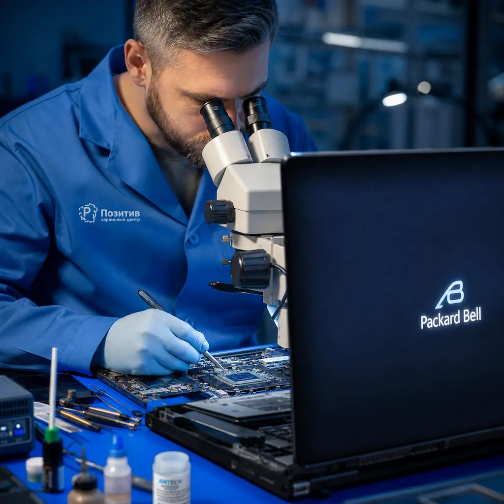 Замена видеокарты ноутбука Packard Bell в Санкт-Петербурге