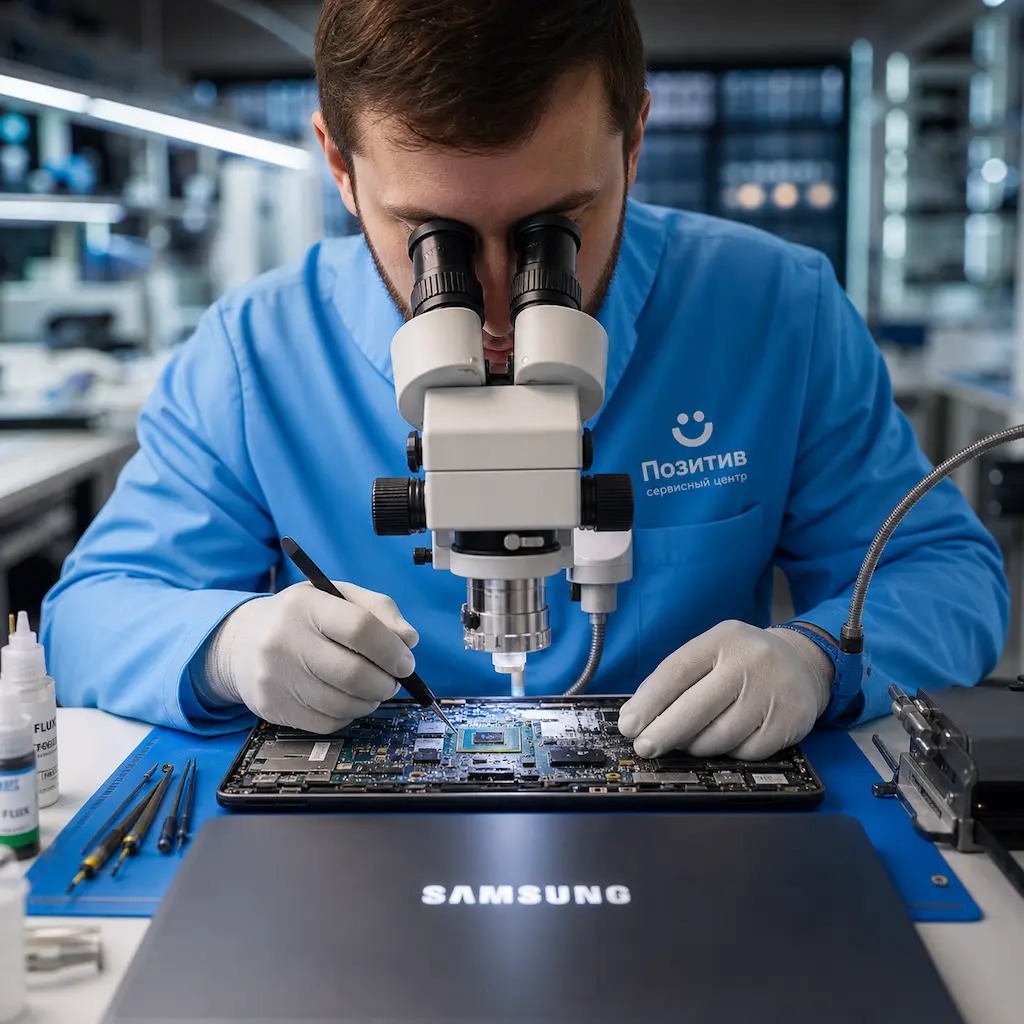 Замена видеокарты ноутбука Samsung в Санкт-Петербурге