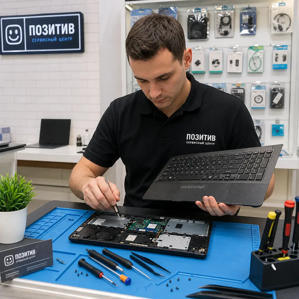 заменить клавиатуру на ноутбуке Packard Bell в Санкт-Петербурге