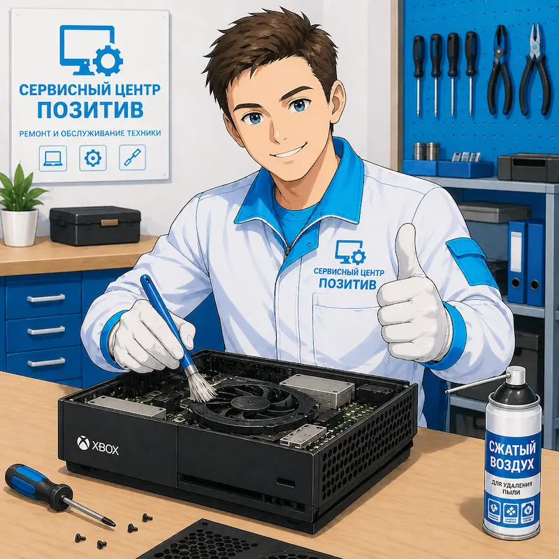 Чистка игровой приставки от пыли в Санкт-Петербурге | Замена термопасты