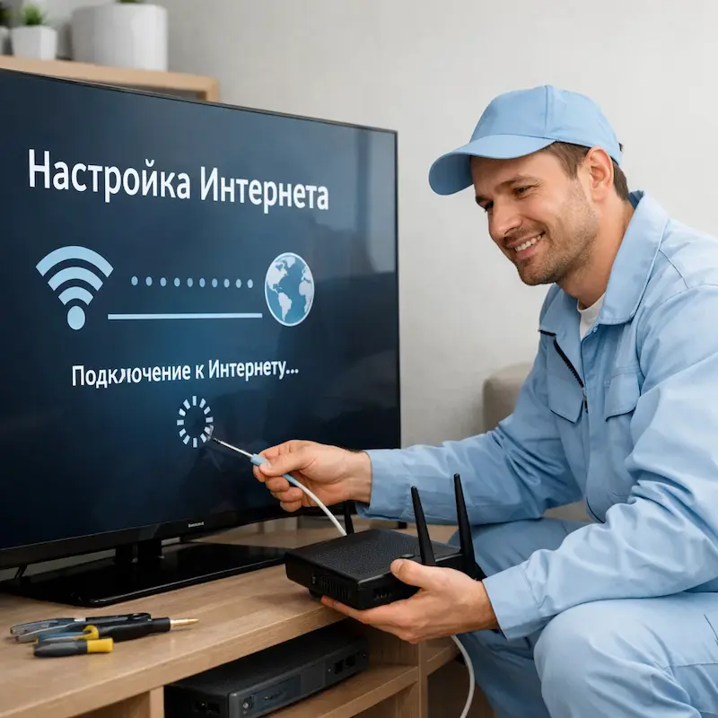 Настройка интернета на ТВ в Санкт-Петербурге