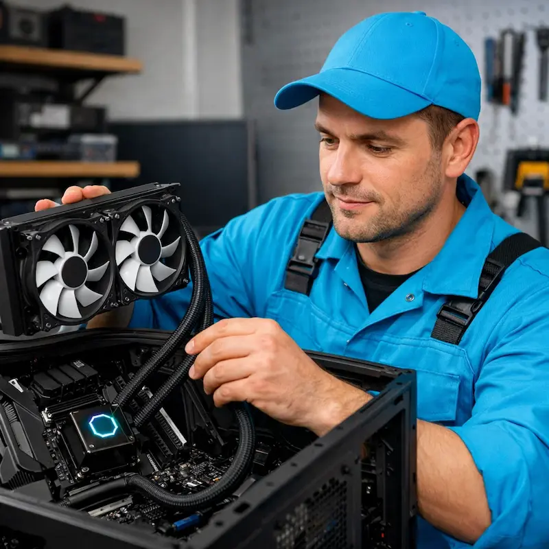 Установка водяного охлаждения на компьютер в Санкт-Петербурге
