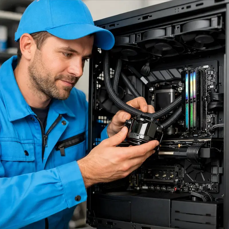 Установка СЖО на ПК в Санкт-Петербурге