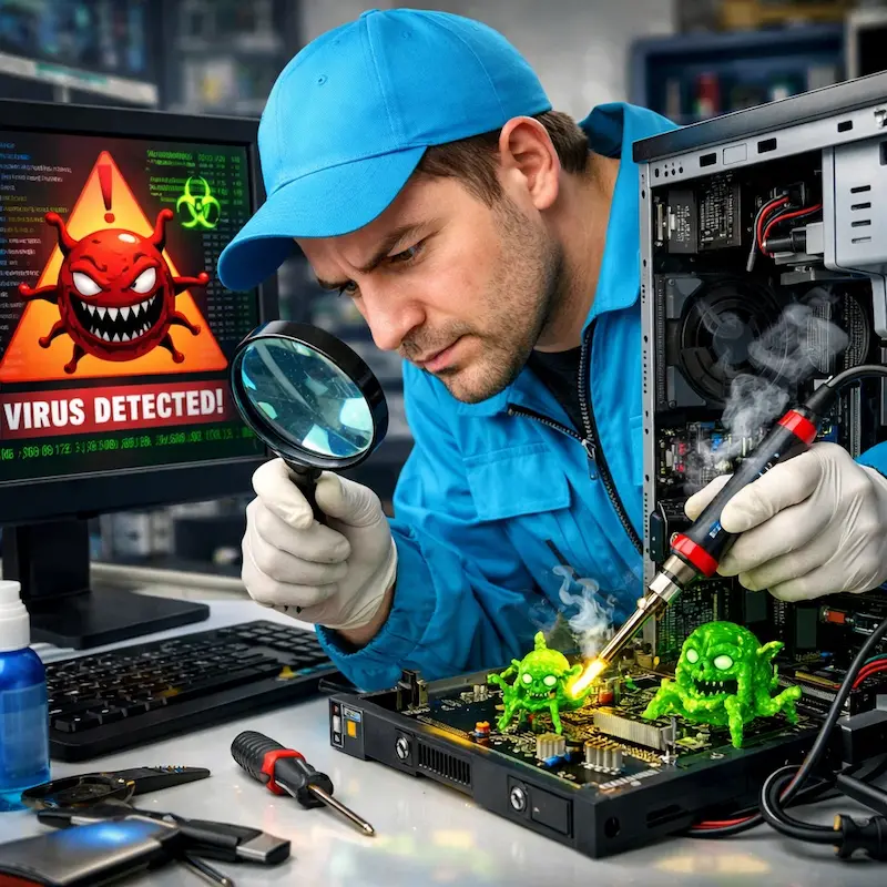 Вылечить компьютерный вирус в Санкт-Петербурге