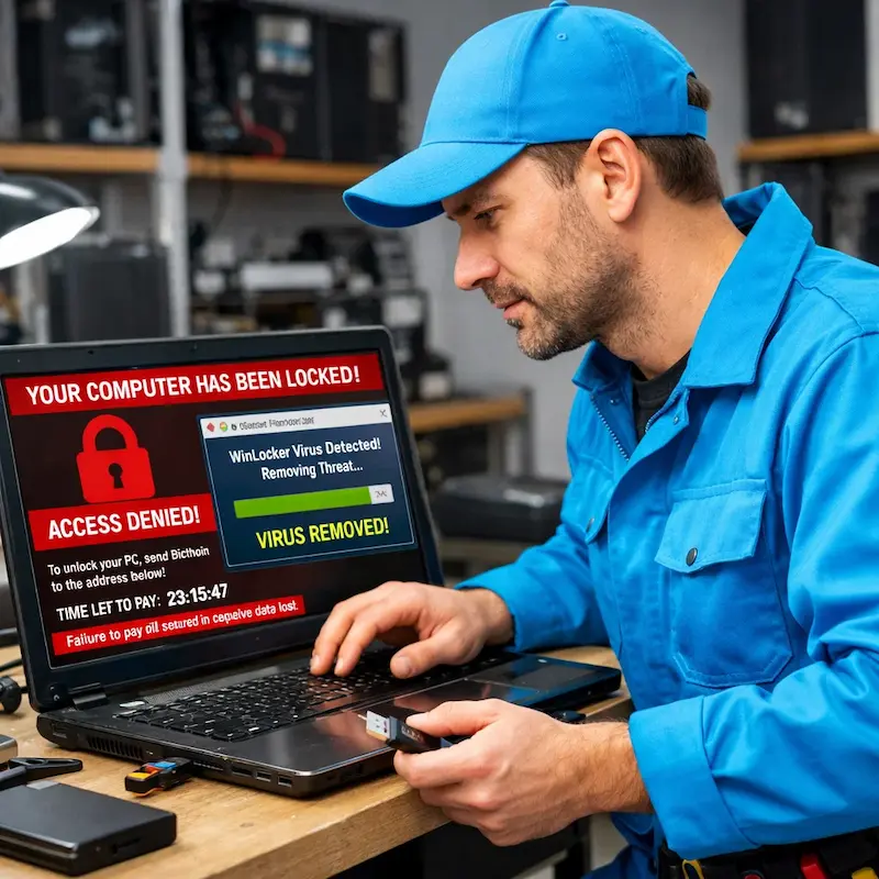 Поможем разблокировать компьютер и ноутбук в Санкт-Петербурге